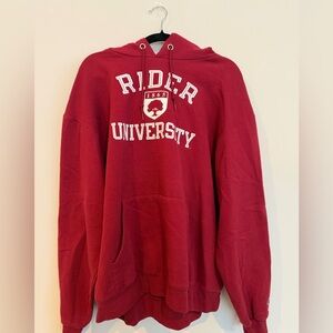 Champion Red Athletic Rider University Hoodie